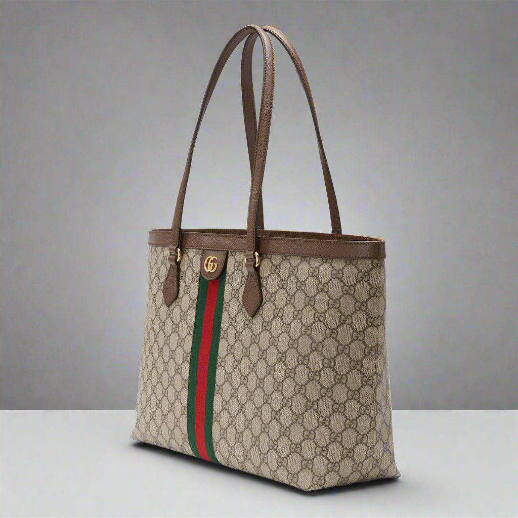 Gucci Ophidia Tote Bag With OG Box (Large) - GG Fabric