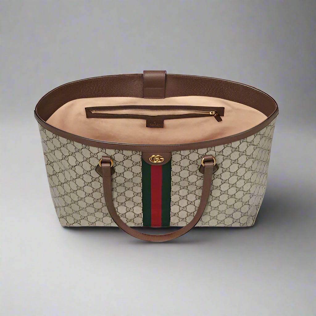 Gucci Ophidia Tote Bag With OG Box (Large) - GG Fabric