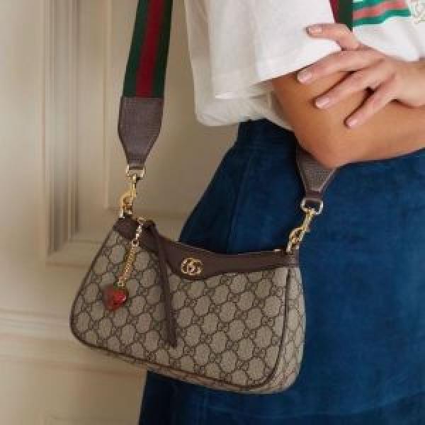 Gucci Ophidia GG Shoulder Bag With Cherry zip Double Box- With Red Box Packing & Carry Bag