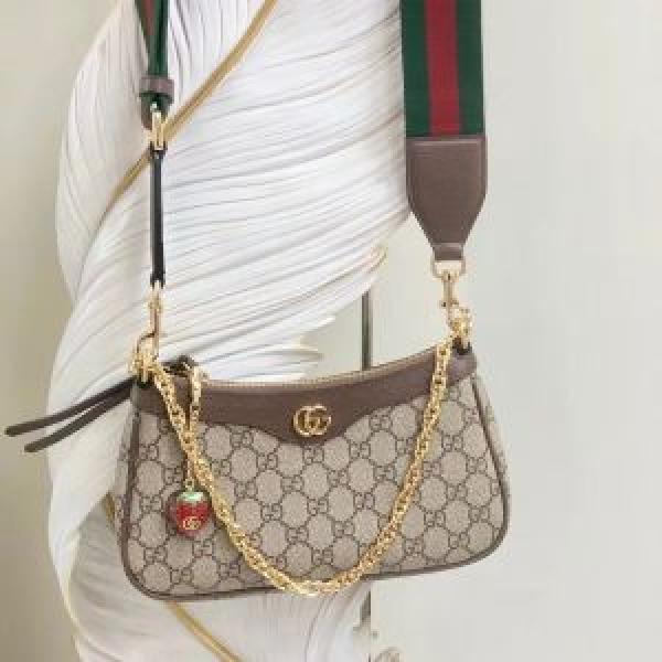 Gucci Ophidia GG Shoulder Bag With Cherry zip Double Box- With Red Box Packing & Carry Bag
