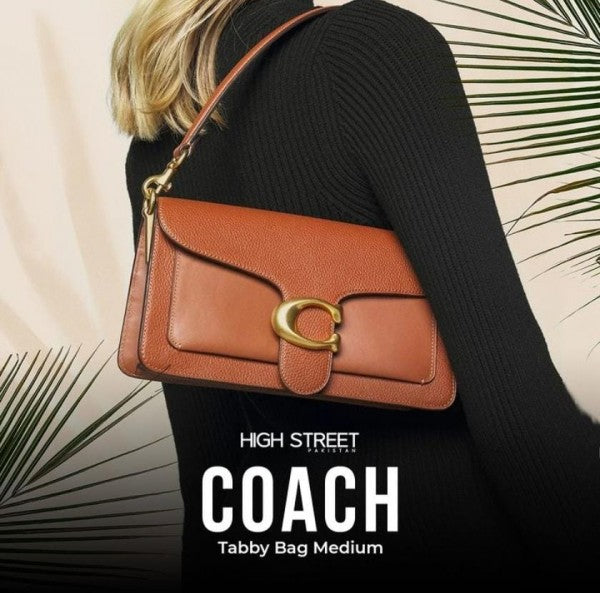 Coach Tabby Medium Size Premium Quality With OG Box & 2 Belt