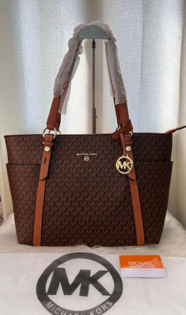 Michael Kors Sullivan Saffiano Tote Bag With Dust Bag & MK Logo
