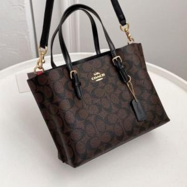 Coach Mollie Tote big size In signature bag with Dust Bag