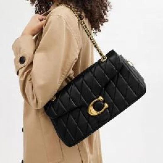 Coach Tabby Quilted Leather Shoulder Bag With Box, Dust Bag & Bill