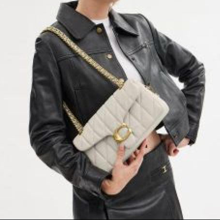 Coach Tabby Quilted Leather Shoulder Bag With Box, Dust Bag & Bill