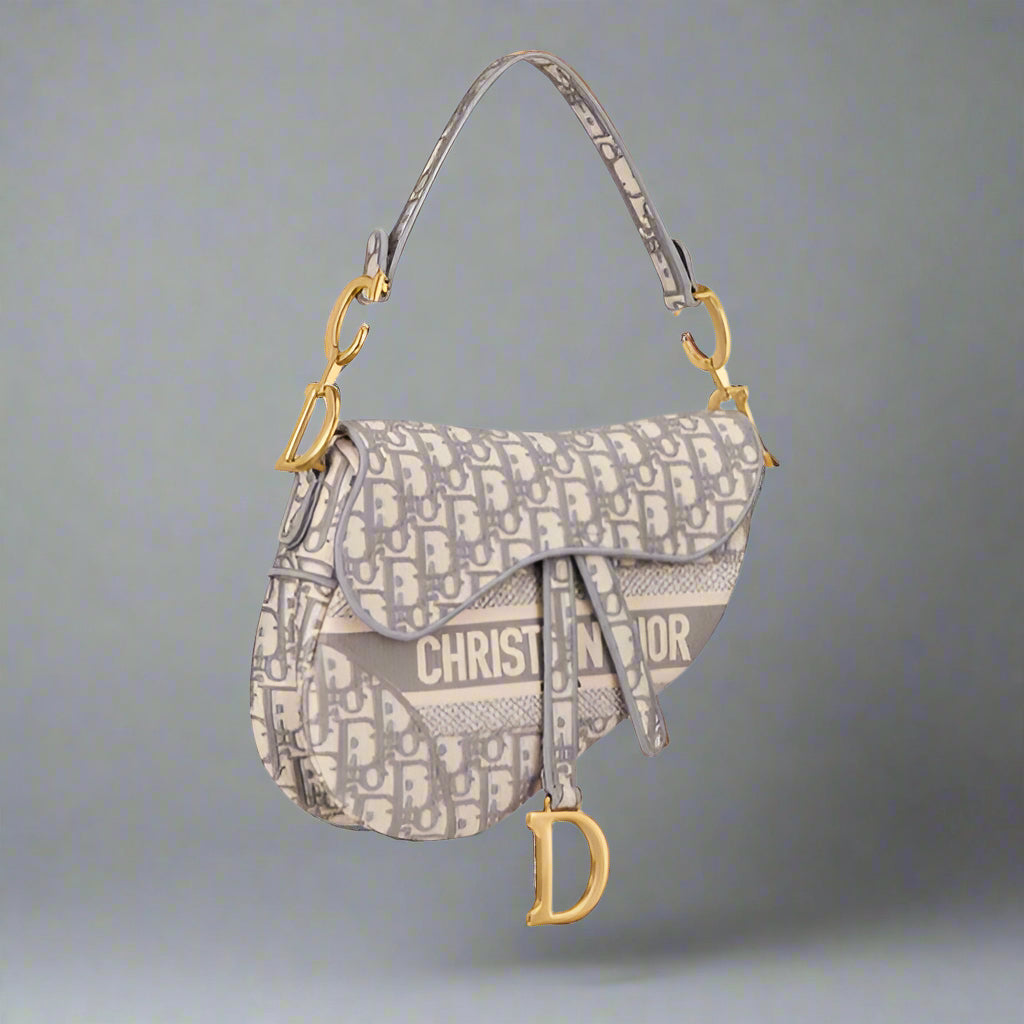 Dior Saddle Gray Colour Premium Quality With Box