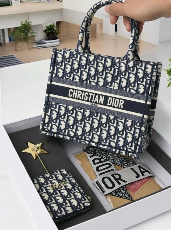 Dior Book Tote Gift Set Combo Premium Quality With Box